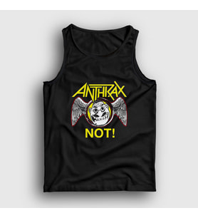 Presmono Unisex Siyah Not Anthrax Atlet 10363tt