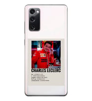 Samsung Galaxy S20 FE Uyumlu Charles Leclerc Desenli Şeffaf Telefon Kılıfı