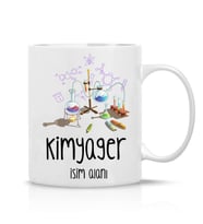 Kimyager Özel Hediye İsimli Çay Kahve Kupa Bardak-031