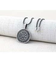 Viking Vegvisir 925 Ayar Gümüş Kolye