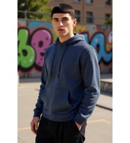 Erkek Kapüşonlu Standart Kol Regular Kalıp Sweatshirt Fonksiyonel Dayanıklı Kaliteli Rahat