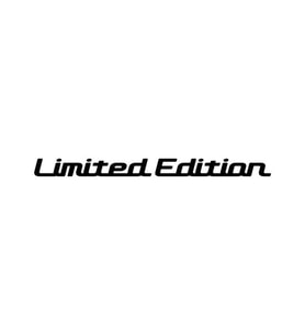 Limited Edition Araba Sticker Etiket Yapıştırma 25cm x 2cm Siyah Renk