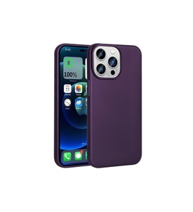 Apple iPhone 15 Pro Uyumlu Kılıf Zore Premier Silikon Kapak (Koyu Mor)