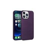 Apple iPhone 15 Pro Uyumlu Kılıf Zore Premier Silikon Kapak (Koyu Mor)