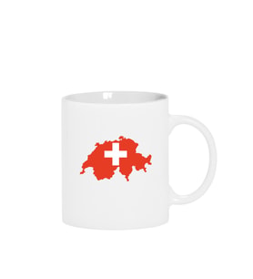 Euro 24 Switzerland Beyaz Kupa Bardak