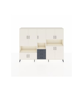 Arges Dolap 13 Raflı 3 Çekmeceli 9 Kapaklı 220x30x163 Aytaşı-Aytaşı/Antrasit