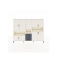 Arges Dolap 13 Raflı 3 Çekmeceli 9 Kapaklı 220x30x163 Aytaşı-Aytaşı/Antrasit