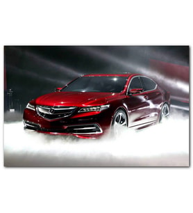 Cakatabloo Kırmızı Acura TLX ve Sisler MDF Tablo