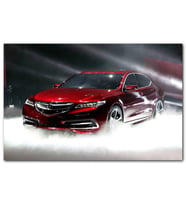 Cakatabloo Kırmızı Acura TLX ve Sisler MDF Tablo