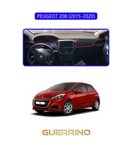 PEUGEOT 208 (2015-2020)TORPİDO KORUMA HALISI MAVİ KENAR