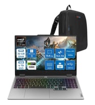 Lenovo Loq 15AHP10 Amd Ryzen 7 250 Aı 32GB Ddr5 4tb SSD 8GB/RTX5060 100W Gddr7 15.6" Fhd (1920X1080) IPS 300NITS 144Hz WIN11PRO Gaming BILG.83JG008UTRP10+ZETTAÇANTA