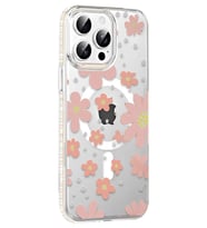 Joko Apple iPhone 15 Pro Floral Magsafe Kapak - Pembe