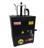 Mizan MC215-SYH Tek Demlik Çay Kazanı 10 LT Siyah  + DEMLİK