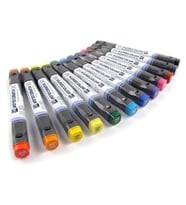 Zig Kurecolor Twin S Marker Kalem 12 RENK SET BASIC COLORS 