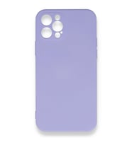 Vendas iPhone 13 Pro Max Lansman Serisi içi Kadife Kamera Korumalı ipek Dokulu Kılıf (Lila)