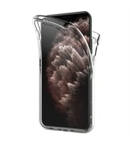 Apple İphone 11 Pro Max (6,5’’) 360 Kılıf Silikon Şeffaf Ön Arka