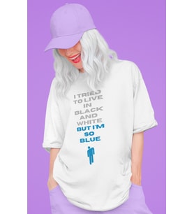 Tasarım Billie Eilish Baskılı Unisex Oversize Şarkıcı Tişört