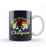 Bigfoot Social Distancing Champion Kupa Bardak Porselen
