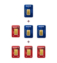 Nadir Gold 24 Ayar 11,5 Gram Külçe Altın (3 Adet 2,5 Gram Külçe Altın + 4 Adet 1 Gram Külçe Altın )