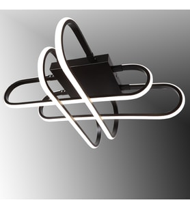 TT338-SY TT Aydınlatma Kasef Model Mat Siyah Led Avize (Beyaz)