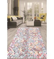 Dijital Kaymaz Taban Yıkanabilir Modern Renkli Salon Halısı Mutfak Halısı Yolluk ND-HT-1339 (Çok Renkli)
