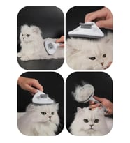 Nakres Kedi Köpek Tarağı Otomatik Temizlenen Tuşlu Evcil Hayvan Fırçası Kedi Köpek Tüy Kıl Toplama Tarağı