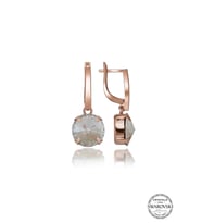 Swarovski Crystal Kadın Rose Zirconia Kadın Gümüş Küpe