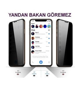 Iphone 14 Pro Hayalet Privacy Gizli Görünmez Tam Kaplayan Kırılmaz Cam Ekran Koruyucu