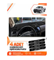 ISUZU D-MAX (2012-2019) Uyumlu Ön Torpido Koruma Kılıfı Halısı - Siyah