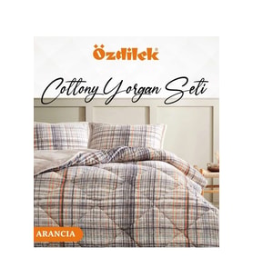 Özdilek Cottony Yorgan Seti Tek Kişilik (160x240)-Arancia (Bej)