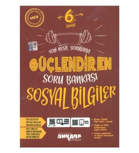 Ankara Yayıncılık Ankara Yayıncılık 6. Sınıf Güçlendiren Sosyal Bilgiler Soru Banka (Çok Renkli)