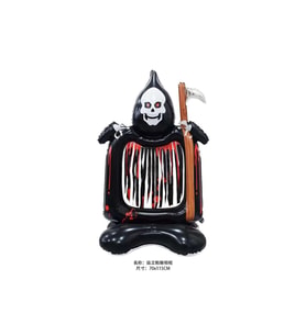 Ayaklı Oraklı İskelet halloween Folyo Balon