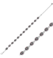 OVAL SU YOLU 925 AYAR GÜMÜŞ BİLEKLİK (Karışık)