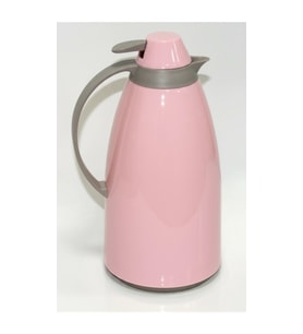 Cam İç Hazneli Vakumlu Termos 1.0 Litre - Sıcak ve Soğuk Tutucu pembe