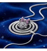 Kadın Antrasit Renk Detay Mickey Model Gümüş Charm