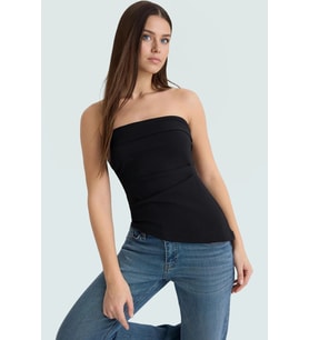 Nefes Alan Bluz Fitted Kalıp %88 Polyester Elastan Seçkin Malzeme Yüksek Kalite Trend Tasarım (Siyah)