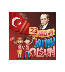23 Nisan Çocuk Bayramı Fotoğraf Panosu Branda 100x100