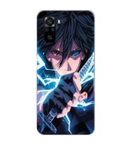 Xiaomi Redmi Note 10 / Note 10S Uyumlu Naruto Sasuke Tasarımlı Şeffaf Telefon Kılıfı