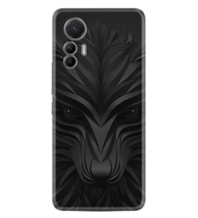 Xiaomi 12 Lite Kılıf Resimli Desenli Baskılı Silikon Black Fox 1325