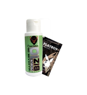 Biz10 Naturall Massage Oil 60 ml Erotik Masaj Yağı + Hediye Lubrikant Jel