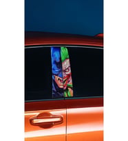 Araç Kapı Direk Kaplama Folyosu Joker Desenli (SAĞ SOL TAKIM) (2 ADET) - 22x50 C (Çok Renkli)