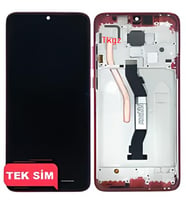 Tkgz - Xiaomi Redmi NOTE 8 PRO Uyumlu Lcd Ekran Dokunmatik -A- Kalite ÇITALI KIRMIZI
