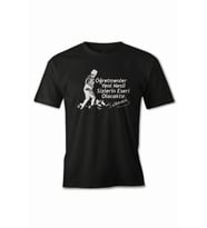 24 Kasım Öğretmenler Günü Hediye Baskılı Oversize Bisiklet Yaka T-shirt - Siyah