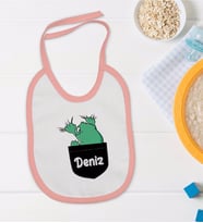 BK Kids Kişiye Özel Pembe Bebek Mama Önlüğü - Model 172