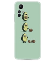 Xiaomi Redmi Note 12S Kılıf Resimli Desenli Baskılı Silikon Avokadılar 1352