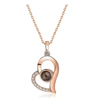100 Dilde Seni Seviyorum Kalp Gümüş Kolye Sevgililer Günü, Anneler Günü, Doğum Günü, Yıldönümü, Hediye 925 Ayar Gümüş Kolye