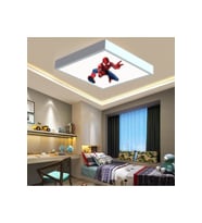Spider Man Çocuk Odası Led Avize- 60w 60cmx60cm Beyaz Işık