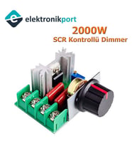 Voltaj Regülatörü Dimmer 2000W 220V AC  Yüksek Güç