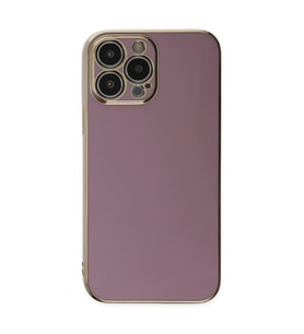 Apple İphone 15 Pro Max Kılıf Volet Silikon - Mor