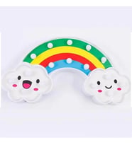 pilelistore Led Işıklı Gökkuşağı Gece Lambası Dekoratif Aydınlatma (Çok Renkli)
